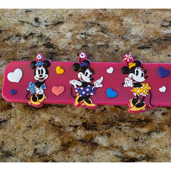 Disney Silicone Slap Bracelet Minnie Mouse Bows, Ears,‎ Dots & Heels - Picture 3 of 5